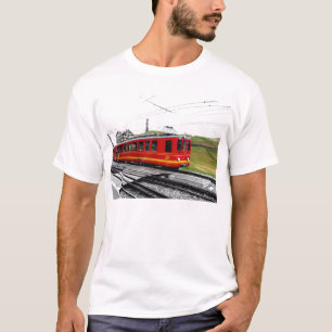 スイスのJungfraubahn列車 Tシャツ