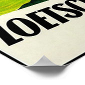 スイスのLoetschberg鉄道の風景ビュー ポスター (角)