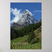 スイスのmatterhorn ポスター (正面)