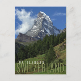 スイスのmatterhorn ポストカード