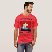 スイスへの旅へ Tシャツ (正面フル)