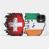 スイスアイリッシュアイルランドツリールーツ国旗 Case-Mate iPhoneケース (裏面(横))