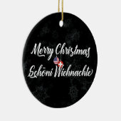 スイスアメリカンバイリンガルホリデーデコレーション セラミックオーナメント (右)