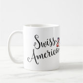 スイスアメリカン絡みハートマグ コーヒーマグカップ (左)