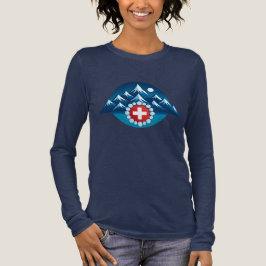 スイスアルプスのイラスト トライブレンドTシャツ