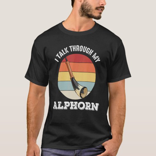 スイスアルプスのスイスアルポルノミュージック楽器 Tシャツ (正面)