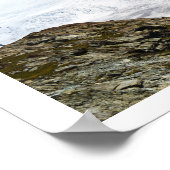 スイスアルプスの大きな氷河 ポスター (角)