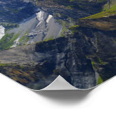 スイスアルプスの山腹 ポスター (角)