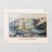 スイスアルプスビュームオッタスムラグル空白のヴィンテージ ポストカード (正面/裏面)