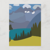 スイスアルプスマウンテンレイク ポストカード (正面)