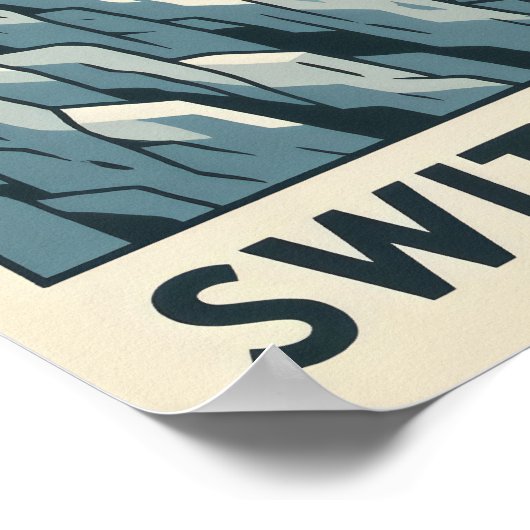 スイスアルプスワイルドライフ漫画 ポスター (角)