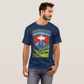 スイスアルプス欧州 Tシャツ (正面フル)