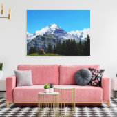 スイスアルプス キャンバスプリント (インサイチュ (リビング))