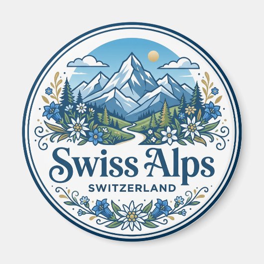 スイスアルプス スイス マグネット (正面)