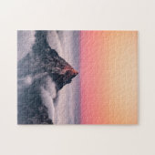 スイスアルプス スイス 夕焼け 自然 ジグソーパズル (横)