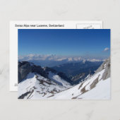 スイスアルプス ポストカード (正面/裏面)