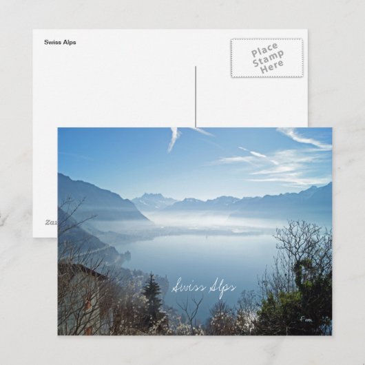 スイスアルプス ポストカード (正面/裏面)