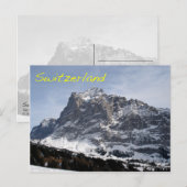 スイスアルプス ポストカード (正面/裏面)