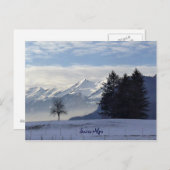 スイスアルプス ポストカード (正面/裏面)