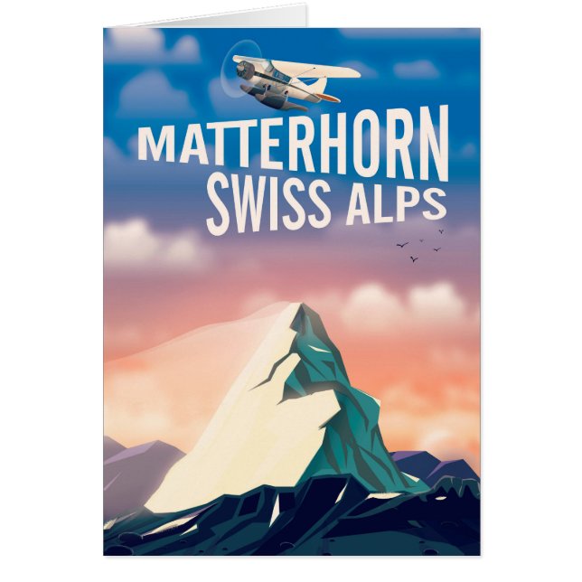 スイスアルプス マッターホルン 旅行ポスター (正面)