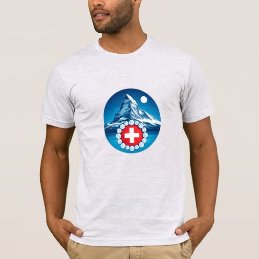 スイスアルプス - マッターホルン Tシャツ (正面)