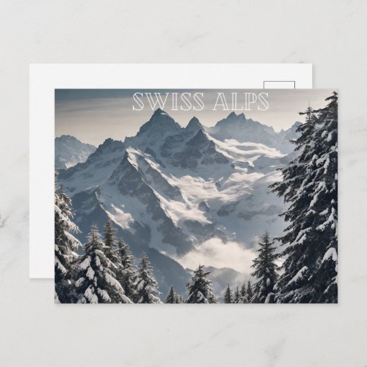 スイスアルプス(1) ポストカード (正面/裏面)