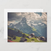 スイスアルプス(2) ポストカード (正面/裏面)