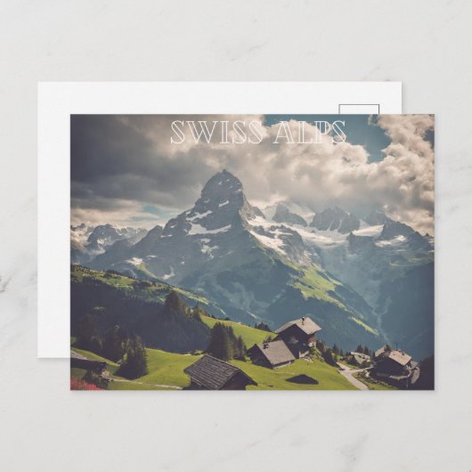 スイスアルプス(3) ポストカード (正面/裏面)