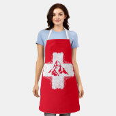 スイスアルプスMatterhorn – スイス エプロン (着用した状態)