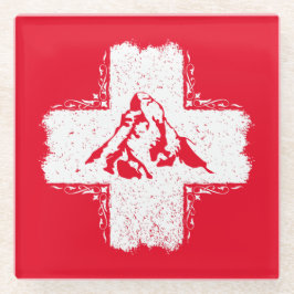 スイスアルプスMatterhorn – スイス ガラスコースター