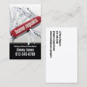 スイスアーミーナイフホーム修理白い名刺 名刺 (正面/裏面)