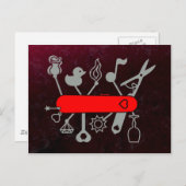 スイスアーミーナイフ（恋人のための） ポストカード (正面/裏面)