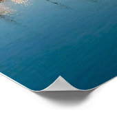 スイスインターラーケン山脈と川 ポスター (角)