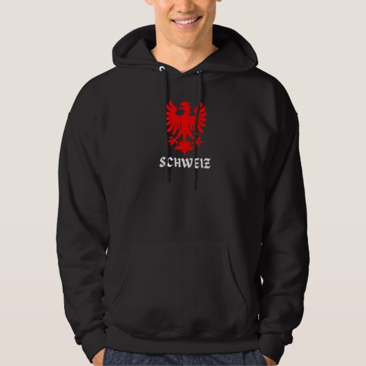 スイスイーグルスイス国旗のプライド パーカ (正面)