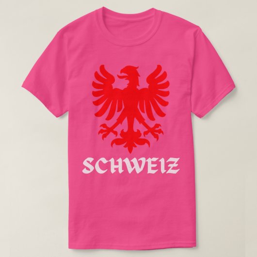 スイスイーグルスイス国旗のプライド Tシャツ (デザイン正面)