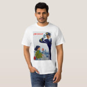 スイスエアの少女 Tシャツ (正面フル)