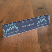 スイスカスタムのデスク名札 デスクネームプレート (側面)