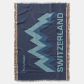 スイスカスタムの投げ毛布 スローブランケット (正面縦)