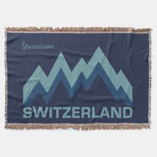 スイスカスタムの投げ毛布 スローブランケット (正面)