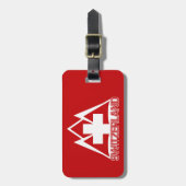スイスカスタムの荷札 ラゲッジタグ (正面縦)