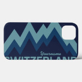 スイスカスタムモノグラムケース Case-Mate iPhoneケース (裏面 (横))