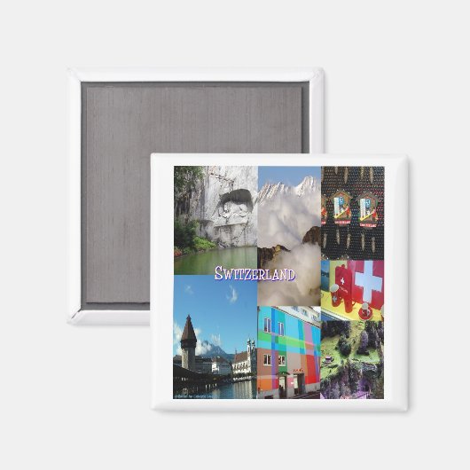 スイスカラフルの写真:セレスティ・シェフィー マグネット (正面/裏面)