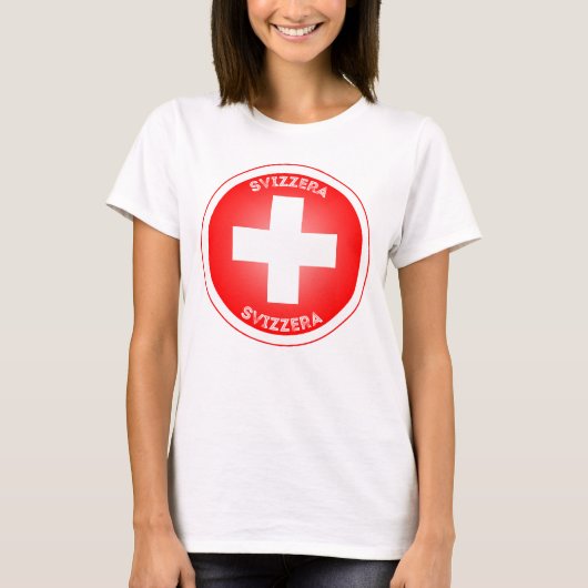 スイスクロススビツェラ円の形 Tシャツ (正面)