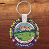 スイスグルイエールチーズラングナウエンメンタルスイス キーホルダー (正面)