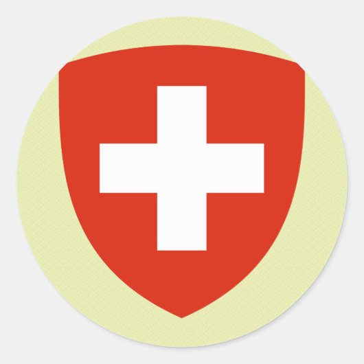 スイスコートオブアームズ詳細 ラウンドシール (正面)