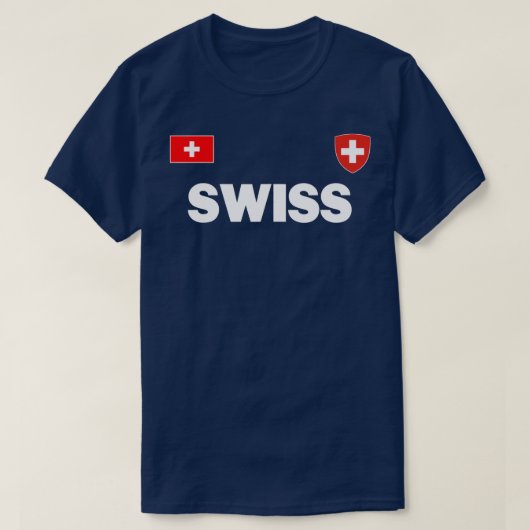 スイスサッカーサッカージャージーボールトラベルクロス  Tシャツ (デザイン正面)