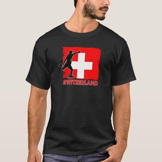 スイスサッカーファン2022全国サッカーティー Tシャツ (正面)