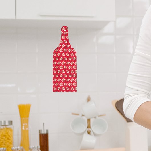 スイスシンボルEdelweissフラワーパターン カッティングボード