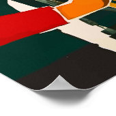 スイススキーヴィンテージ旅行ポスター ポスター (角)