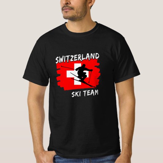 スイススキーTシャツ Tシャツ (正面)